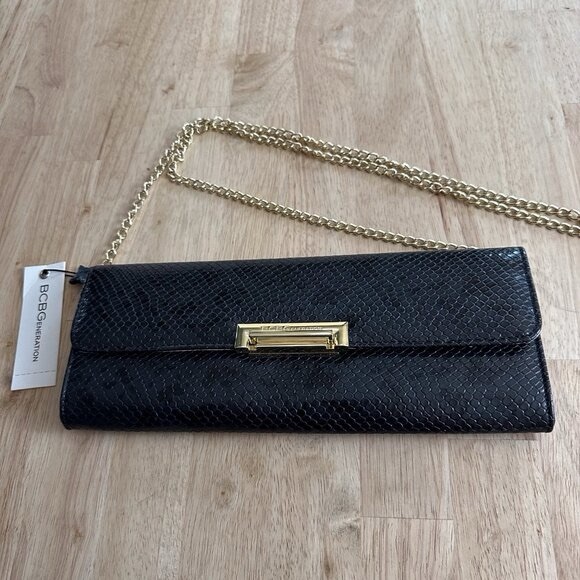 BCBGeneration Snakeskin Crossbody/Clutch. NWT. - Picture 5 of 7